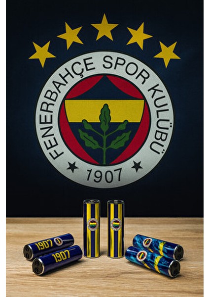 🟡🔵fenerbahçe 1907 Özel Seri Metal Çarklı Lisanslı 6’lı Koleksiyon Çakmak Seti – Ultra Lüks Tasarım fiyatları