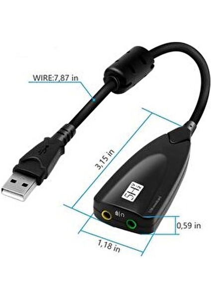 7.1 usb 12 kanal 64 bit 5hv2 destekli kablolu audio çevirici harici ses kartı fırsatları
