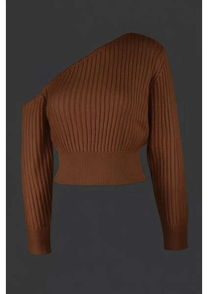 Omuz Açık Kabartmalı Kadın Triko Kazak P-00018476 fiyatları