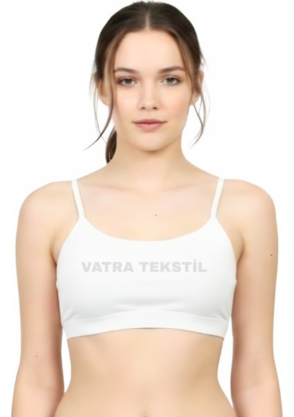 3'lü Set Pamuk Kumaş Ip Askılı Çıkarılabilir Pedli Genç Kız Büstiyer modelleri