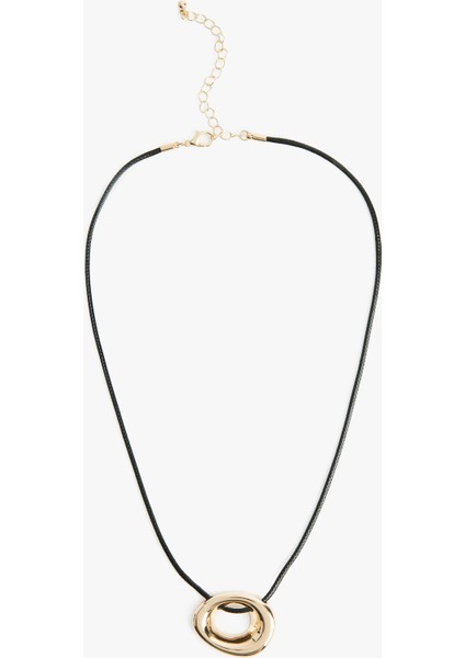 Mumlu Ipli Halka Kolye