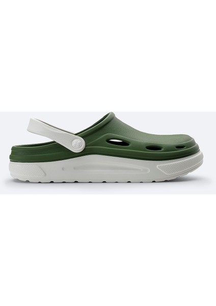 Erkek Haki-Beyaz Eva Terlik A31Y8316