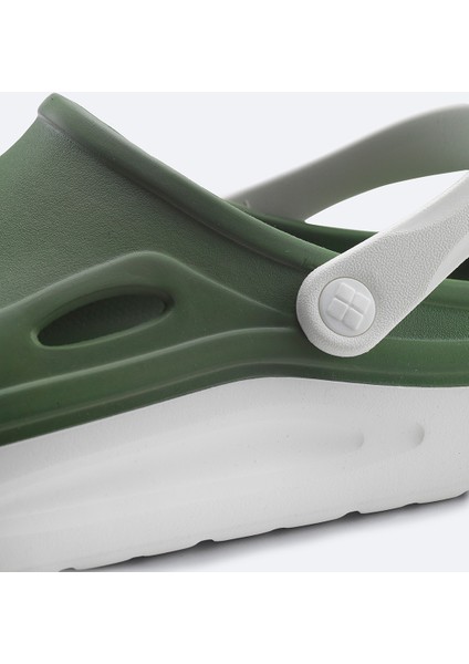 Erkek Haki-Beyaz Eva Terlik A31Y8316