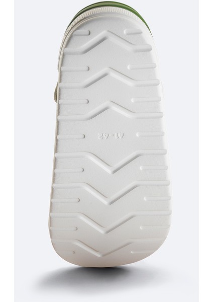 Erkek Haki-Beyaz Eva Terlik A31Y8316