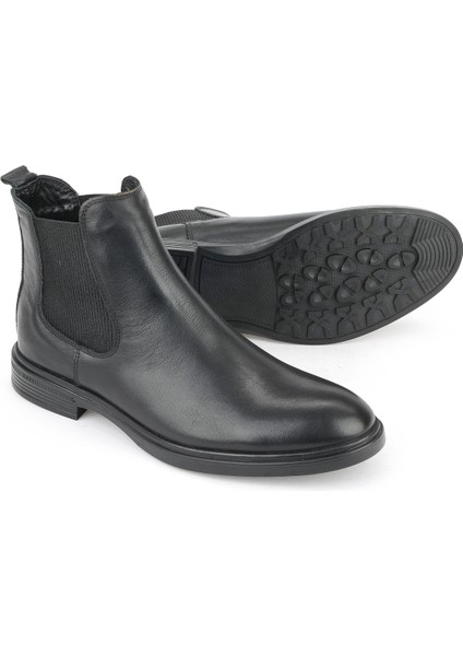 , Erkek Hakiki Deri Bot 1531007Z8255 Siyah fırsatları