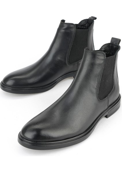 , Erkek Hakiki Deri Bot 1531007Z8255 Siyah indirimleri