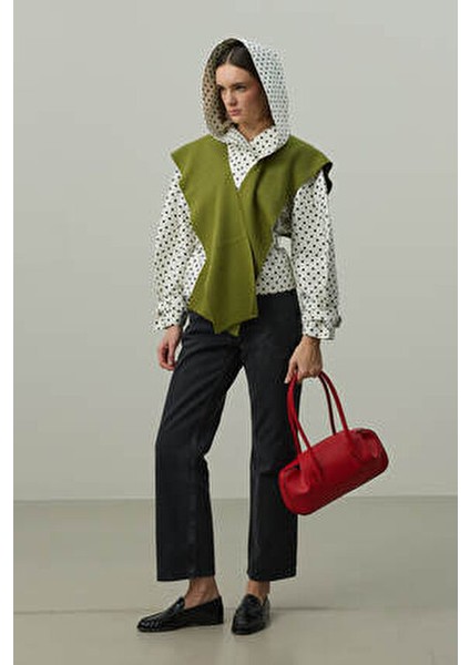 Kare Parçalı Atkı Yeşil modelleri