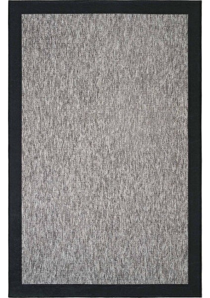 Pratico Gri Makinede Yıkanabilir Kaymaz Taban Mutfak Halısı Sisal Görünüm Yumuşak Dijital Baskı Halı