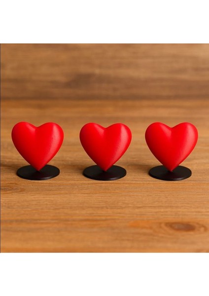 Kalp Şekilli Not ve Fotoğraf Tutucu | Masa Üstü Dekoratif Aksesuar