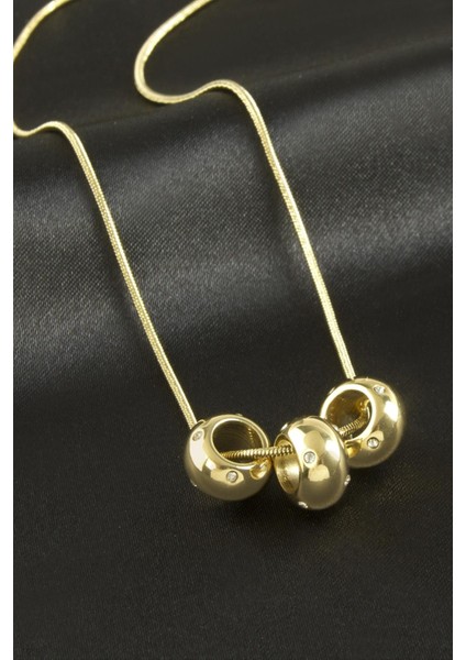 Halka Lüks Çelik Kolye