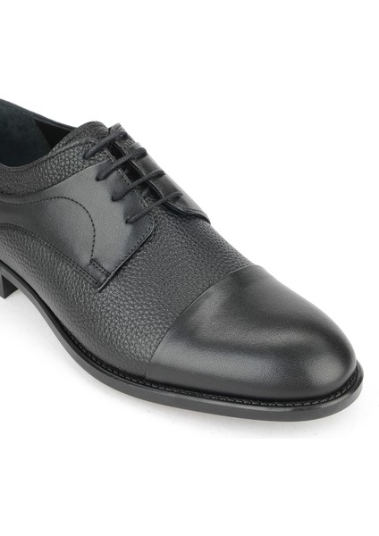 , Erkek Hakiki Deri Ayakkabı 15350Z1030 Siyah