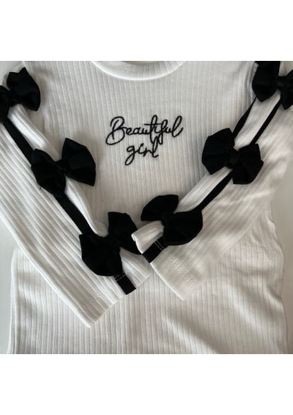 442419 Kız Çocuk Beautiful Girl Fiyonk Detaylı Etek Üst Takım modelleri