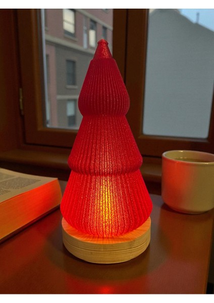 Pinee Doğal Ahşap Tabanlı, Çevreci Yılbaşı Süsü - Pilli Tealight Dahil modelleri