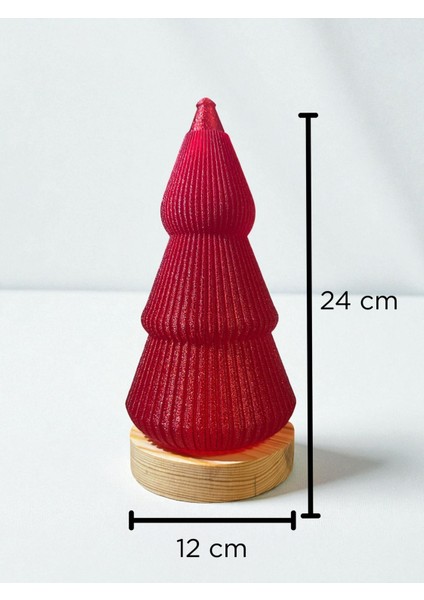 Pinee Doğal Ahşap Tabanlı, Çevreci Yılbaşı Süsü - Pilli Tealight Dahil indirimleri