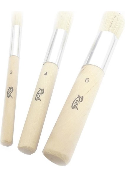 Rich Stencil 3 Parça Fırça Seti