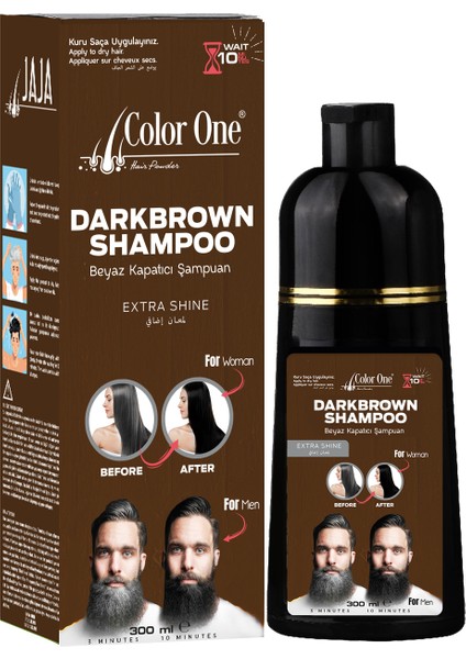 Color One Darkbrown Hair Shampoo Beyaz Kapatıcı Şampuan 300 ml fiyatları
