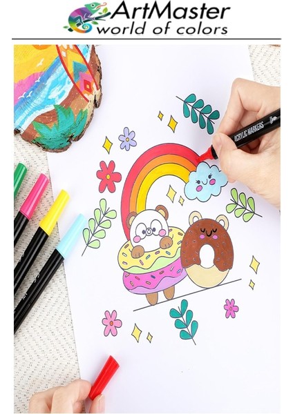 A5 Eskiz Defteri 50 Yaprak 100 gr 1 Adet 24 Renk Marker Kalem Çift Taraflı Touch Çift Uçlu Eskiz Defteri Boya Seti fırsatları