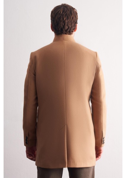 Camel Hakim Yaka Classic Slim Fit Esnek Kaban 1008255162 indirimleri