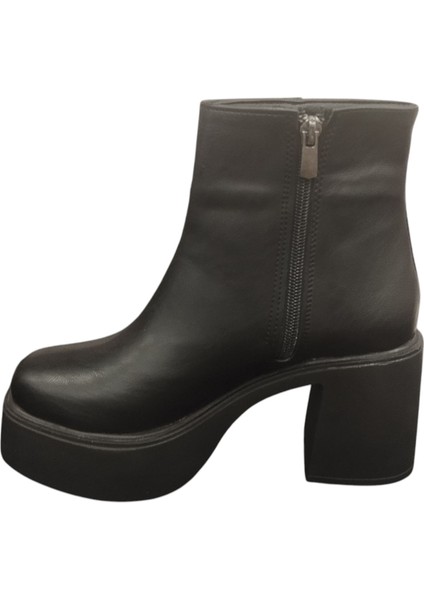 914301Z 8 cm Platform Topuk Yandan Fermuarlı Içi Polarlı Günlük Kadın Bot fiyatları