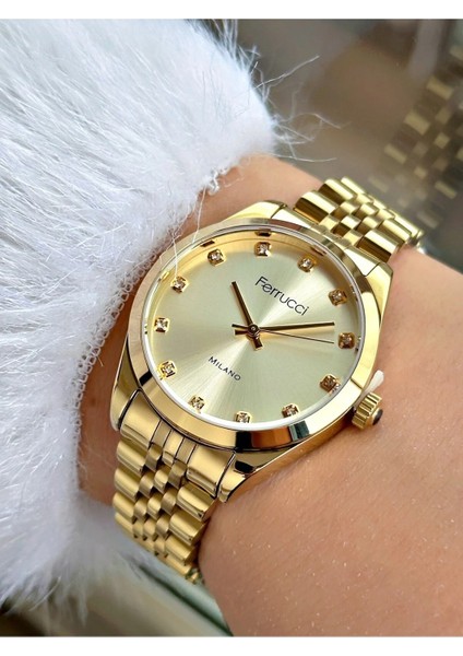 Milano Serisi Çelik Zirkon Taşlı Jübile Kordon Şık Model Kadın Kol Saati