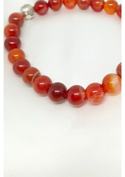 Gümüş Aksesuarlı Akik Doğal Taşlı Bileklik fiyatları