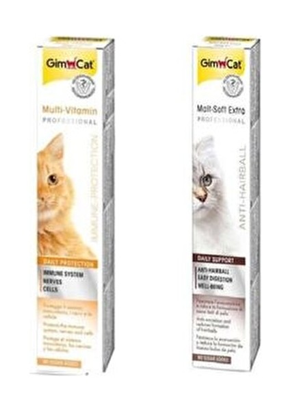 Malt-Soft-Extra Tüy Yumağı Kontrol Maltı - Multivitamin 12 Paste 20 gr Eko 2 Li Paket