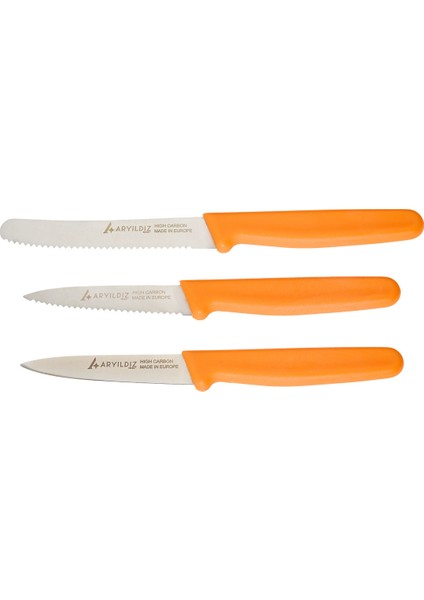Solo 3 Parça Bıçak Seti Turuncu fırsatları