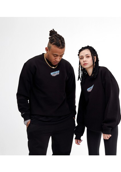 Whitewash Siyah Regular Fit Bisiklet Yaka Sweatshirt fiyatları