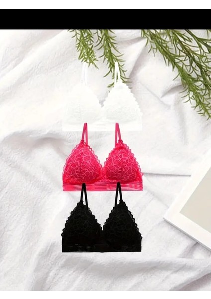 3 Lü Dantelli Üçgen Sütyen fiyatları