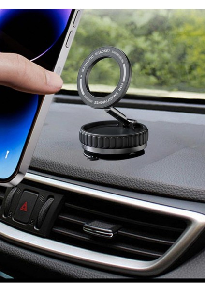 K11 / 360° Dönebilen Vakumlu Magnetik Telefon Tutucu