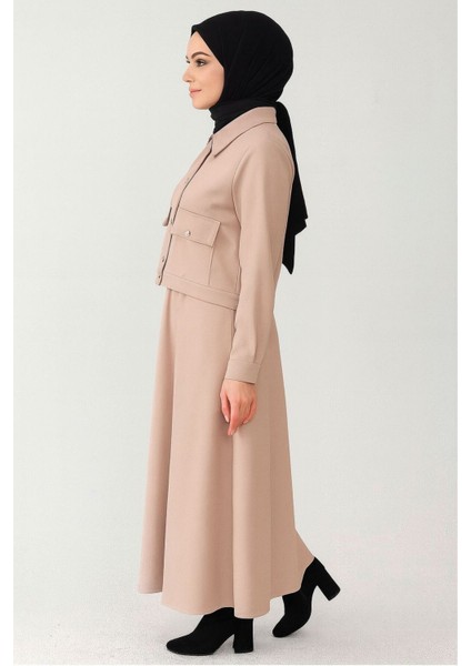 Düğmeli Etekli Ikili Takım fiyatları