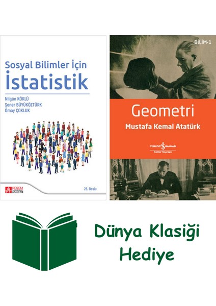 Sosyal Bilimler Için Istatistik + Geometri + Dünya Klasiği Hediye