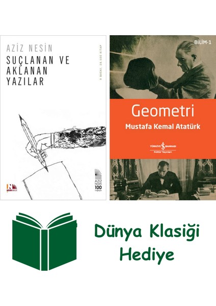Suçlanan ve Aklanan Yazılar + Geometri + Dünya Klasiği Hediye