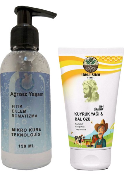 Yaşam Jeli 150 ml Ağrılarınız Için + Ibn-I Sina Kuyruk Yağlı Bal Özlü Çizgilere Krem