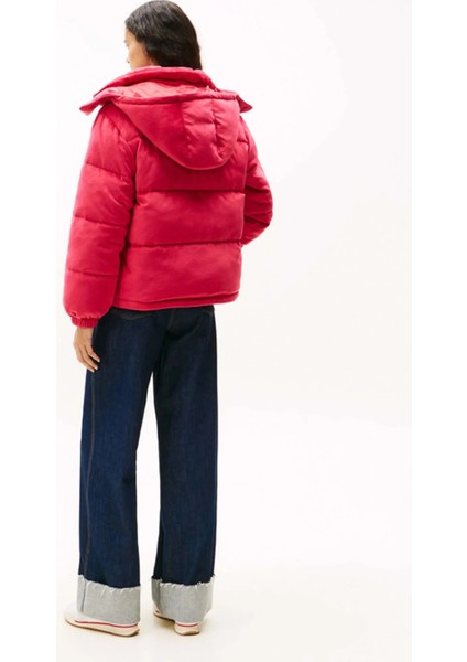 Tjw Kapitone Kadife Şişme Kadın Kırmızı Ceket DW0DW21668XJP modelleri