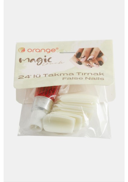 Nrtmsa Krem Renkli Kartela Takma Tırnak 24 Adet-Krem fiyatları