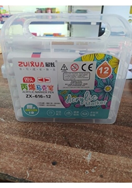 Acrylıc Marker Pen 12 Colors Çift Taraflı fiyatları