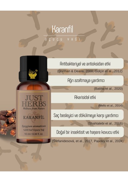 Karanfil Yağı 10 ml %100 Saf ve Doğal Syzgium Aromaticum Oil fiyatları