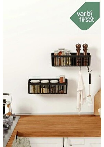 Yapışkanlı Banyo Rafı, 2'li Banyo Düzenleyici, Duş Rafı Organizer Şampuanlık, Plastik fırsatları