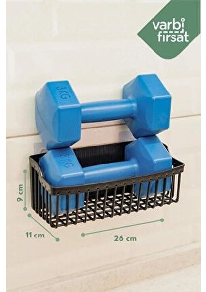 Yapışkanlı Banyo Rafı, 2'li Banyo Düzenleyici, Duş Rafı Organizer Şampuanlık, Plastik