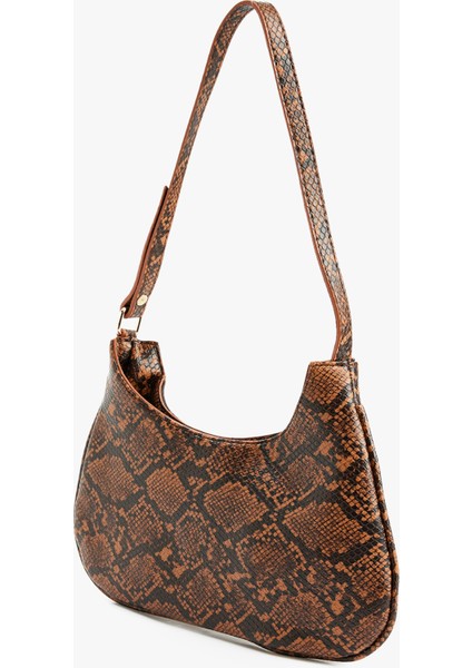 Askılı Yılan Derisi Görünümlü Omuz Çantası modelleri