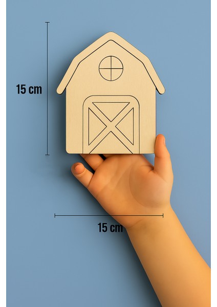 Çiftlik Ahşap Boyama Figürleri ve Etkinlik Seti Eğitici Çocuk Aktivite Okul Öncesi Boyasız fırsatları