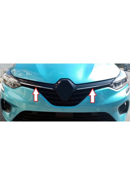 Renault Clio-5 Uyumlu Ön Panjur Krom 2 Parça 2019 Ve Sonrası Modeller İçin indirimleri