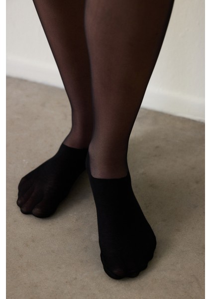 Sneaker Siyah Külotlu Çorap