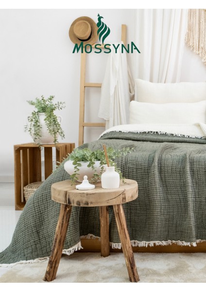 Moss Müslin Yorgan %100 Pamuk 6 Kat 2500 gr - 245 x 265 cm - 170 x 240 cm fiyatları