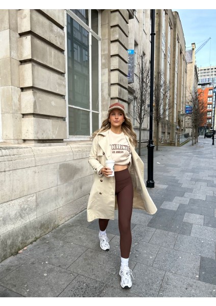 Fitilli Şardonlu Içi Polarlı Yüksek Bel Toparlayıcı Tayt