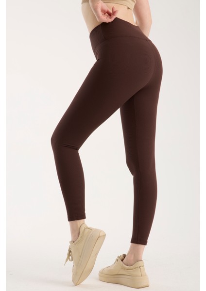 Fitilli Şardonlu Içi Polarlı Yüksek Bel Toparlayıcı Tayt indirimleri