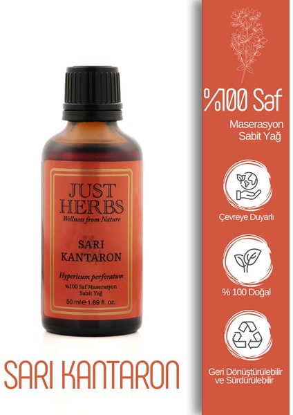 Sarı Kantaron Yağı 50 ml %100 Saf ve Doğal Hypericum Perforatum Oil