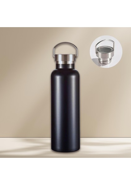 750 ml Paslanmaz Çelik Tutacaklı Termos Matara -Vakumlu Sızdırmaz