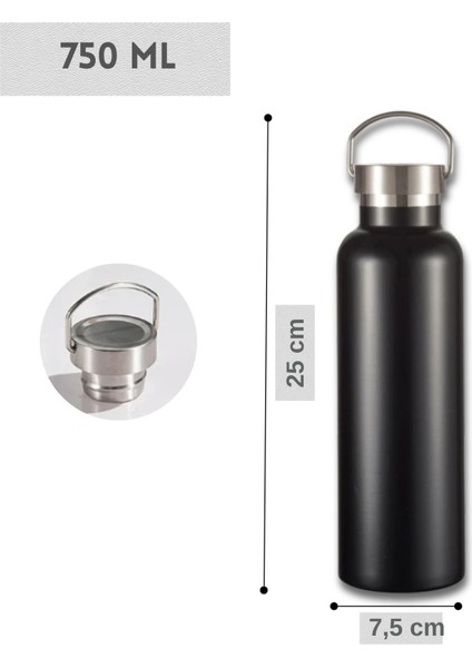 750 ml Paslanmaz Çelik Tutacaklı Termos Matara -Vakumlu Sızdırmaz fiyatları